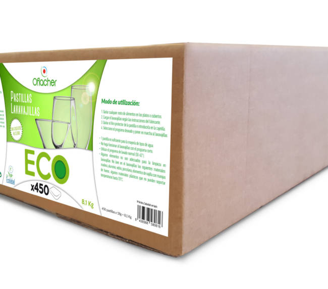 Pastillas de lavavajillas Eco Oflacher (Caja 450 pastillas de 18 gr) - Caja-Eco-8100-scaled-1.jpg