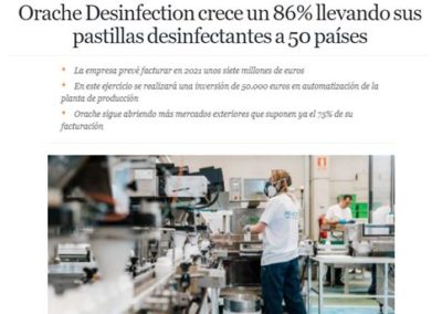 Orache Desinfection crece un 86% llevando sus pastillas desinfectantes a 50 países - Captura-2-400x284-1.jpeg