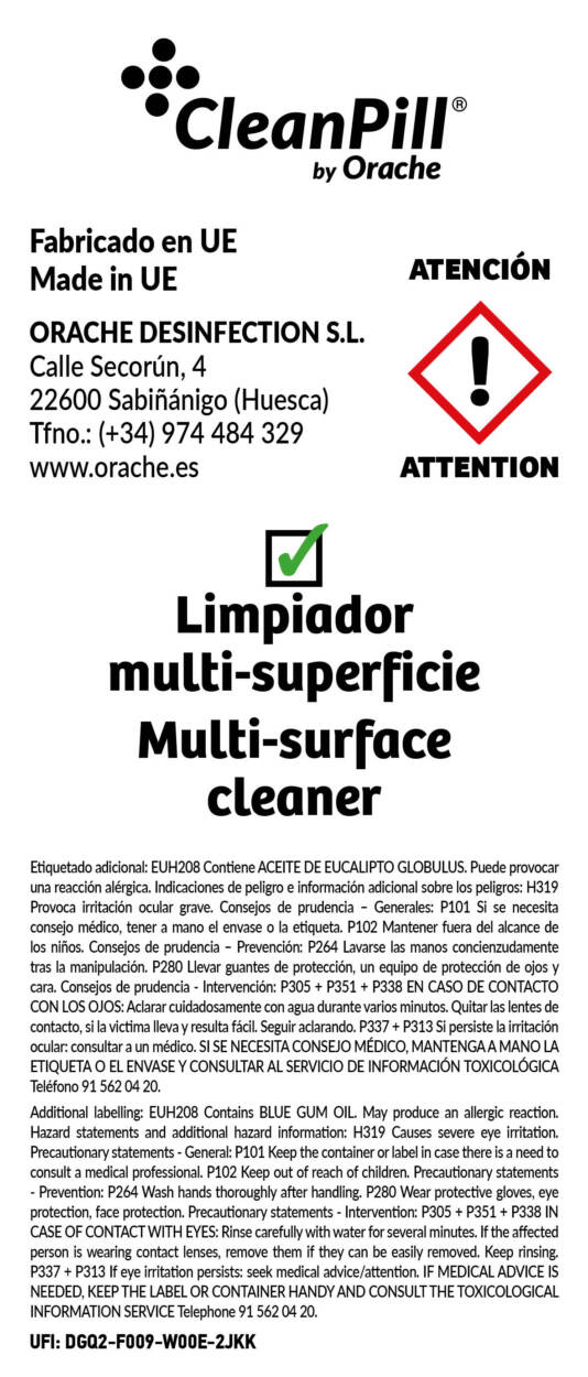 Pastillas Limpiadoras Refill Cleanpill: multi-superficies, desengrasante y antical – Refill multi-superficies - Etiqueta_web-refill_MULTI-SUPERFICIES.jpg