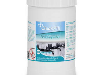 Pastillas Potabilización Cleanpill, agua consumo humano (Bote de 300 pastillas de 3,35 gr)